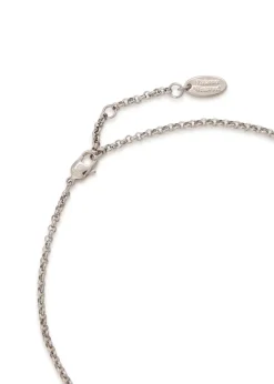 Mini Bas Relief Pendant crystal-embellished orb necklace