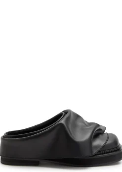 Mini Robin gathered leather mules