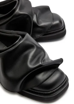 Mini Robin gathered leather mules