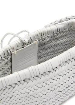 Minsu woven leather cross-body bag