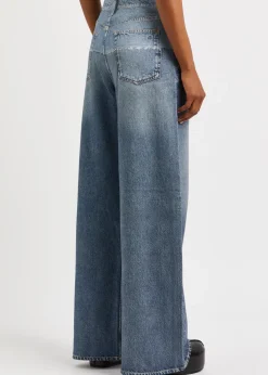Miramar Sofie printed chambray trousers