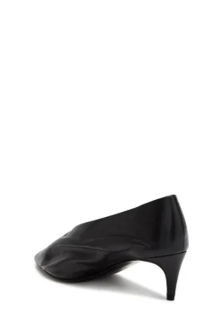 Miriam 50 draped leather pumps