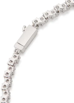 Mixed Square Stone Tennis chain necklace