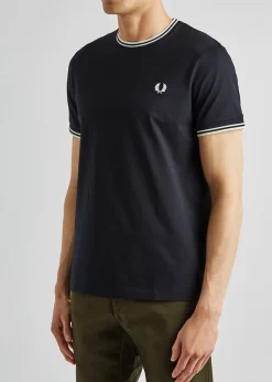 M1588 navy cotton T-shirt
