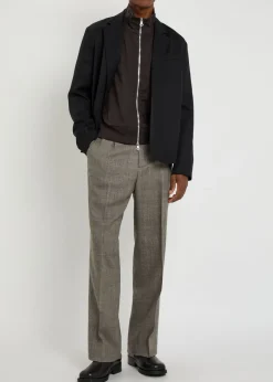 Mob striped cotton-blend track jacket