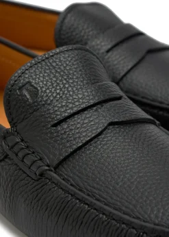 Mocassino grained leather loafers
