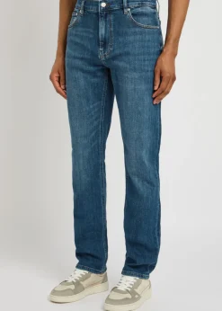 Modern straight-leg jeans