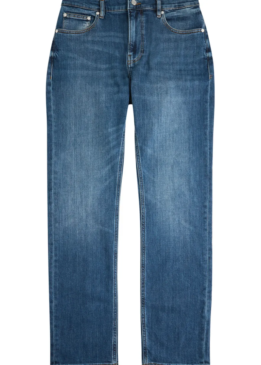Modern straight-leg jeans