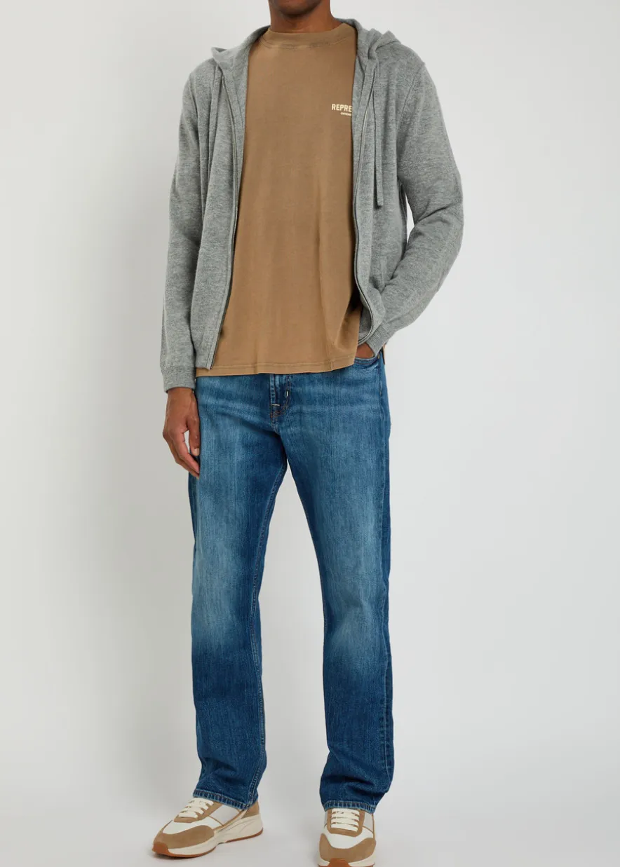 Modern straight-leg jeans
