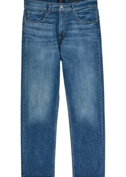 Modern straight-leg jeans