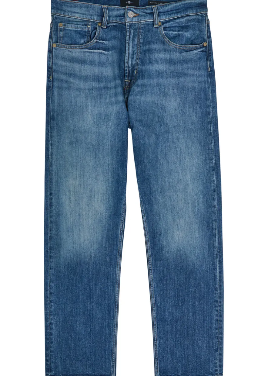 Modern straight-leg jeans