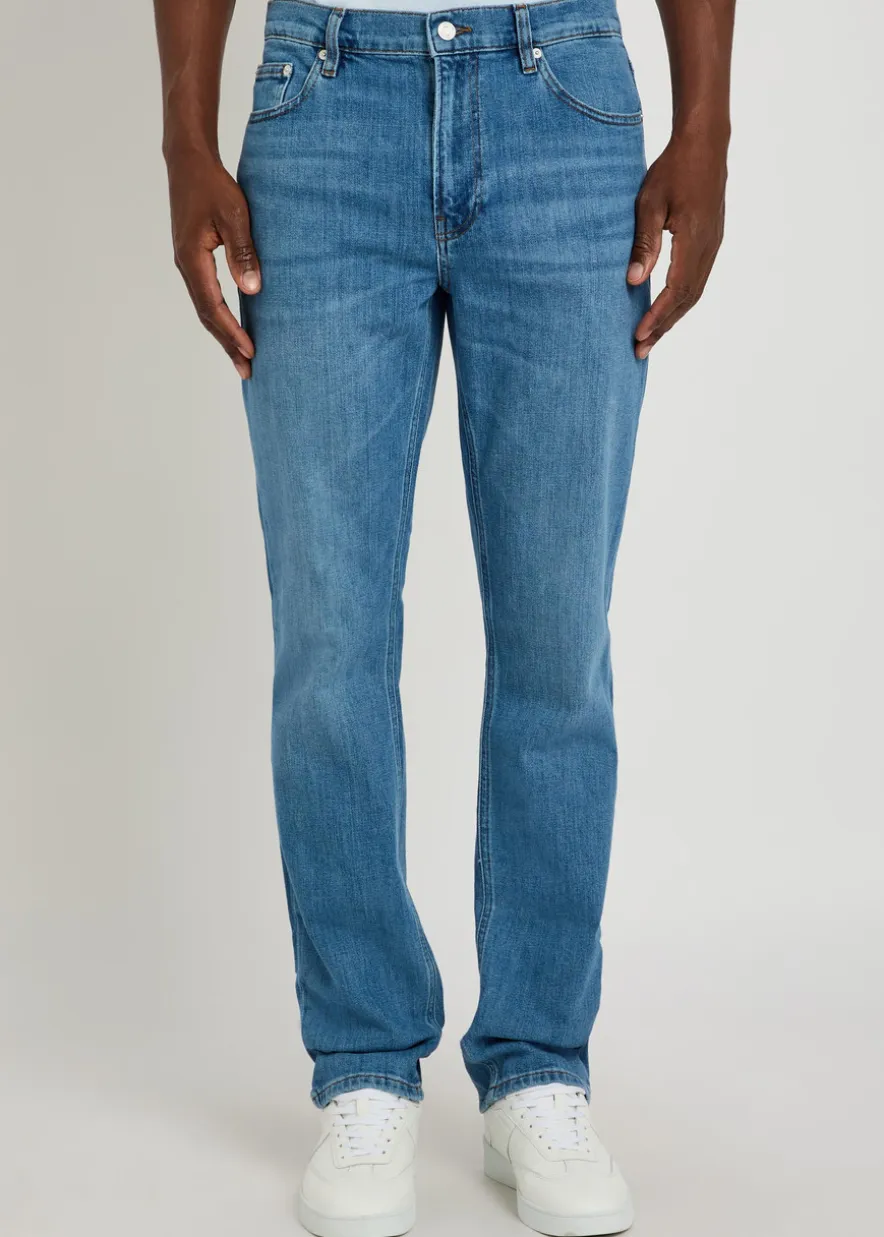 Modern straight-leg jeans