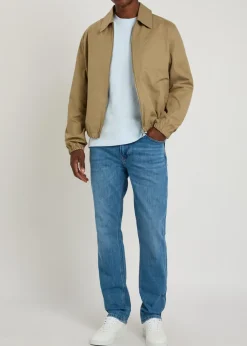 Modern straight-leg jeans