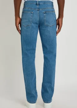 Modern straight-leg jeans