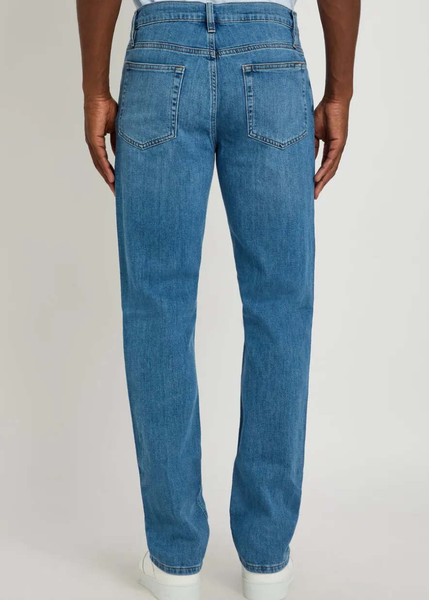 Modern straight-leg jeans