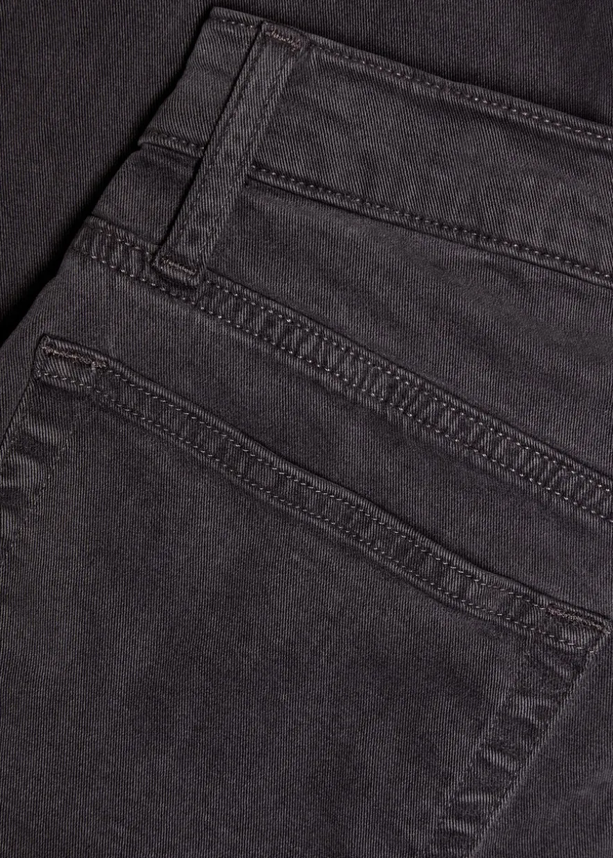 Modern straight-leg twill jeans