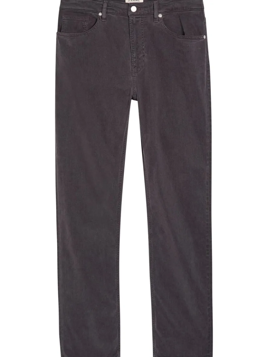Modern straight-leg twill jeans