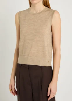 Moni wool and cashmere-blend tank