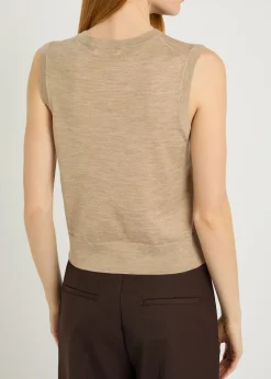 Moni wool and cashmere-blend tank