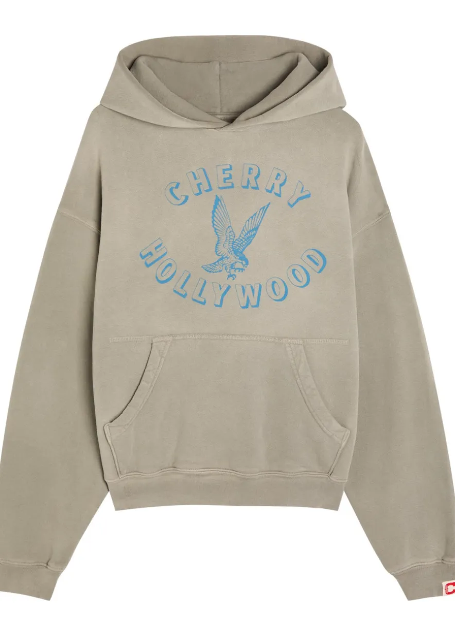 Motors hooded cotton sweatshirt