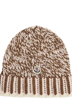 Mouliné wool-blend beanie
