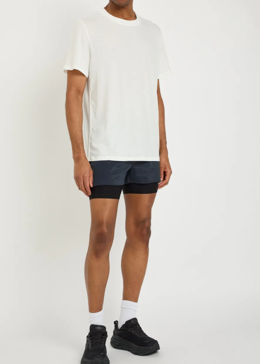 Myles crinkled stretch-nylon run shorts