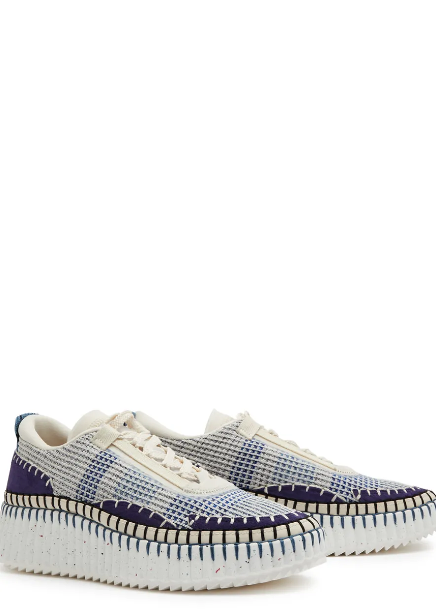 Nama panelled recycled mesh sneakers