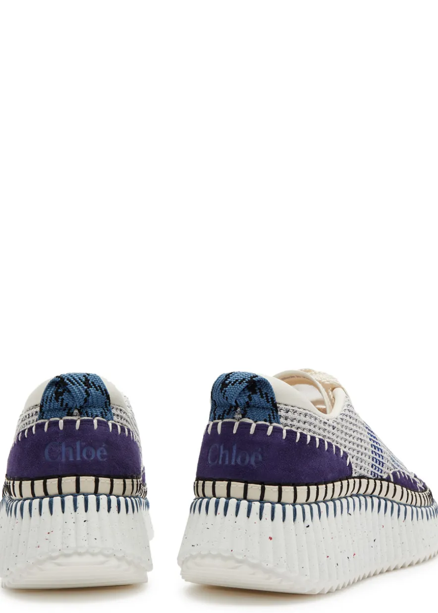 Nama panelled recycled mesh sneakers