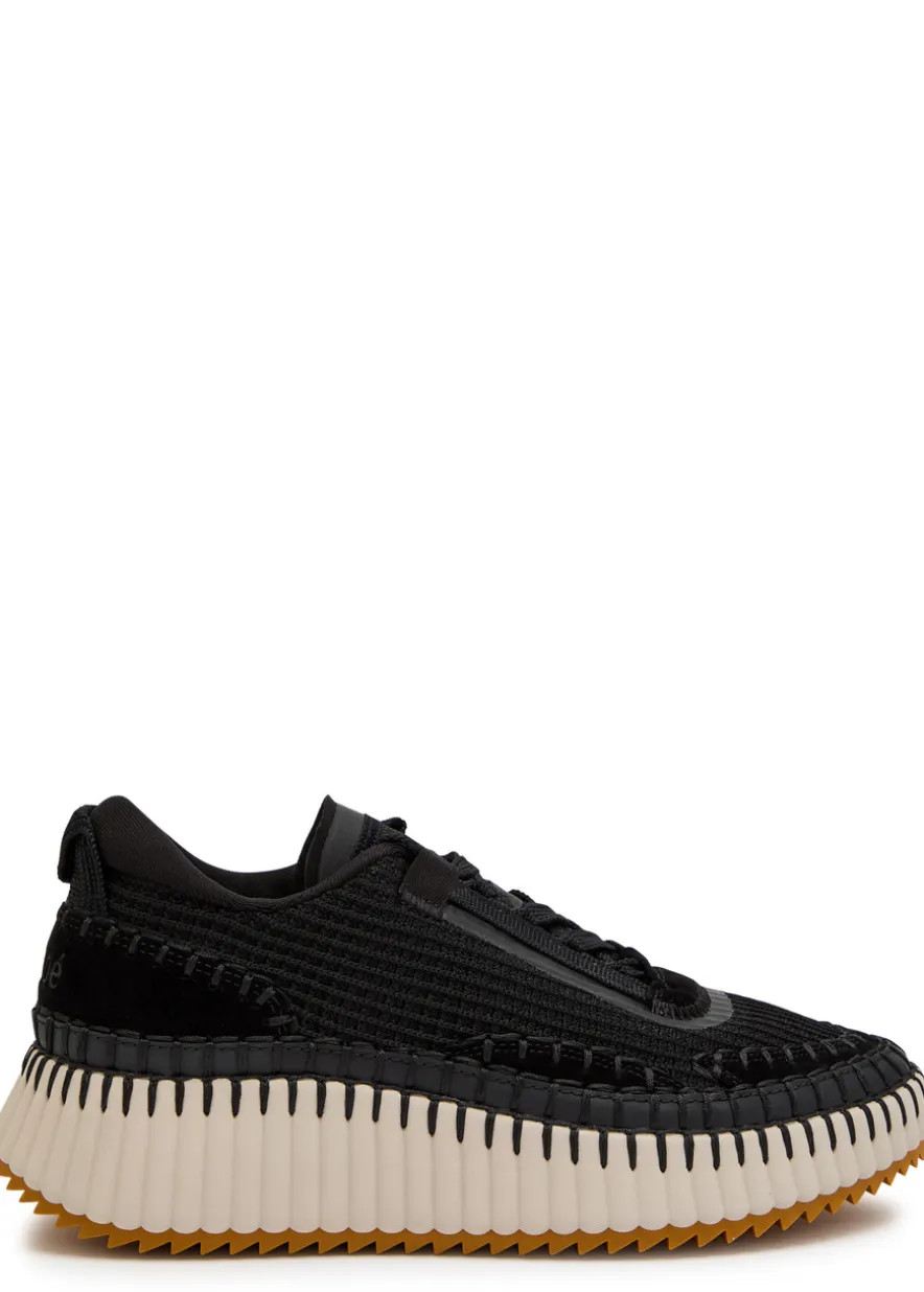 Nama panelled recycled mesh sneakers