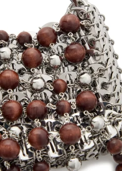 1969 Nano bead metal disc shoulder bag