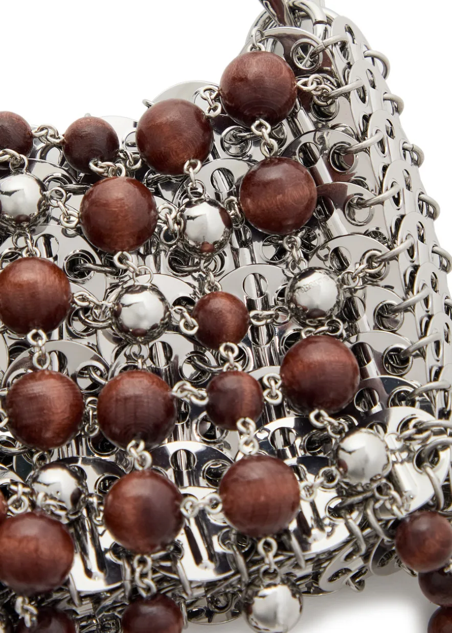 1969 Nano bead metal disc shoulder bag