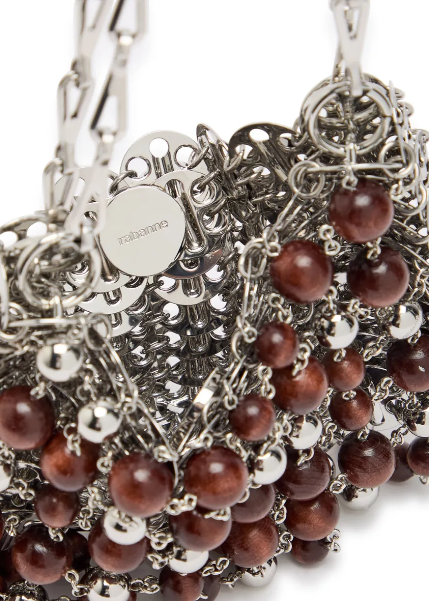1969 Nano bead metal disc shoulder bag