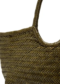 Nantucket Big woven leather tote bag