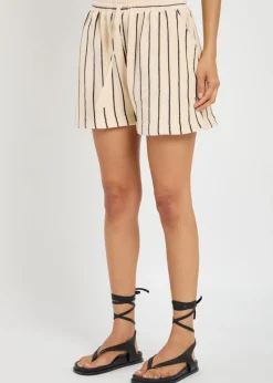 Naram striped terry shorts