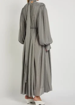 Natalie fil coupé brushed satin midi dress