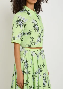 Natalie floral-print cotton shirt