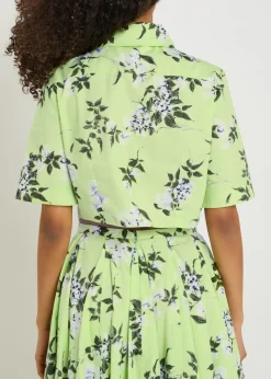 Natalie floral-print cotton shirt