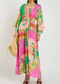 Natalie printed woven midi dress