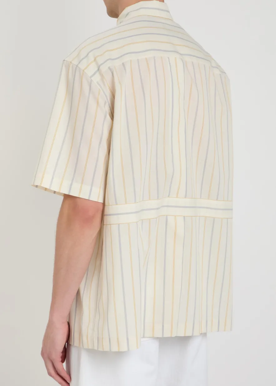 Nathaniel striped woven shirt
