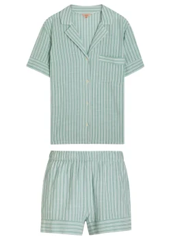 Nautico Shortie woven pyjama set