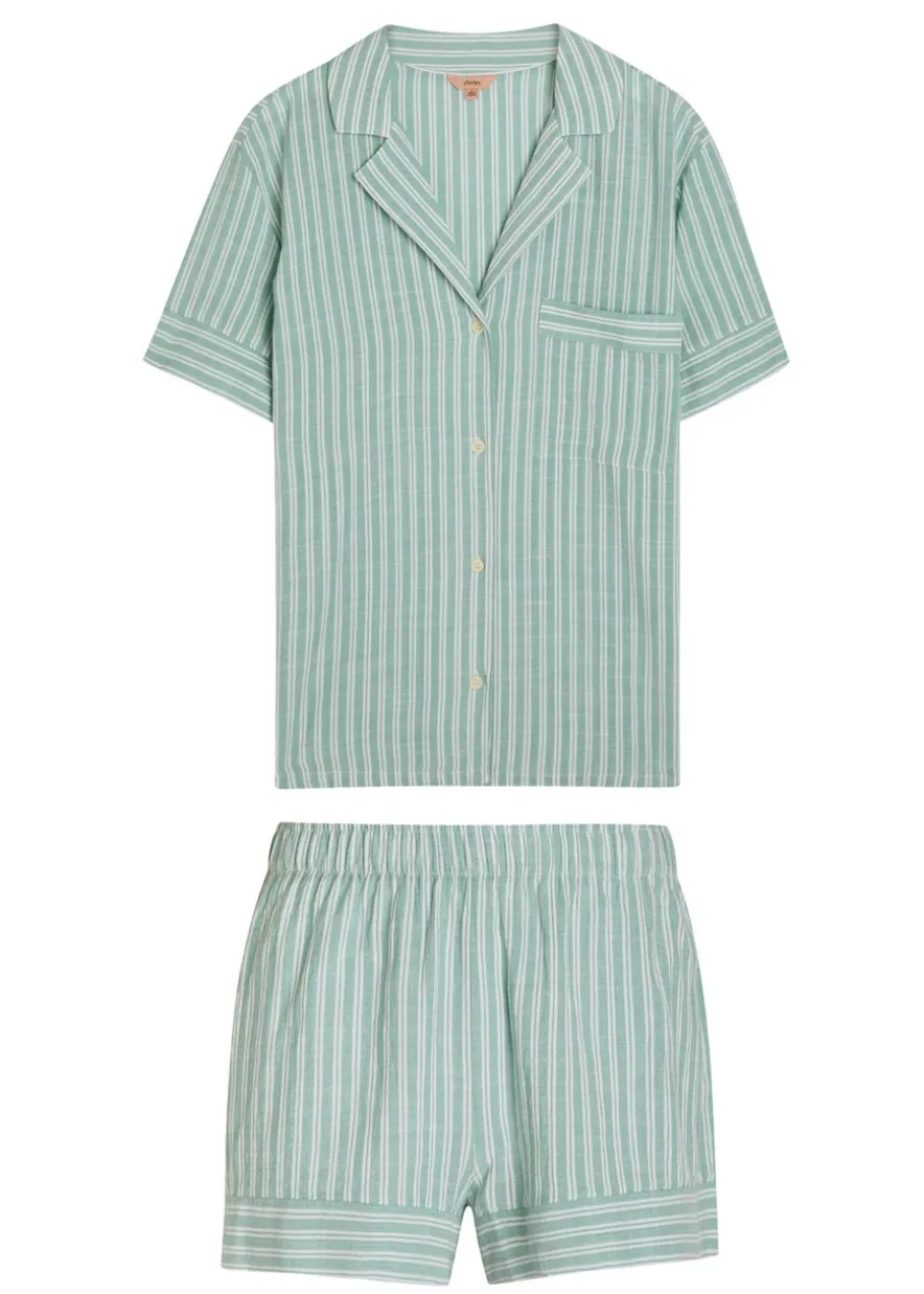 Nautico Shortie woven pyjama set