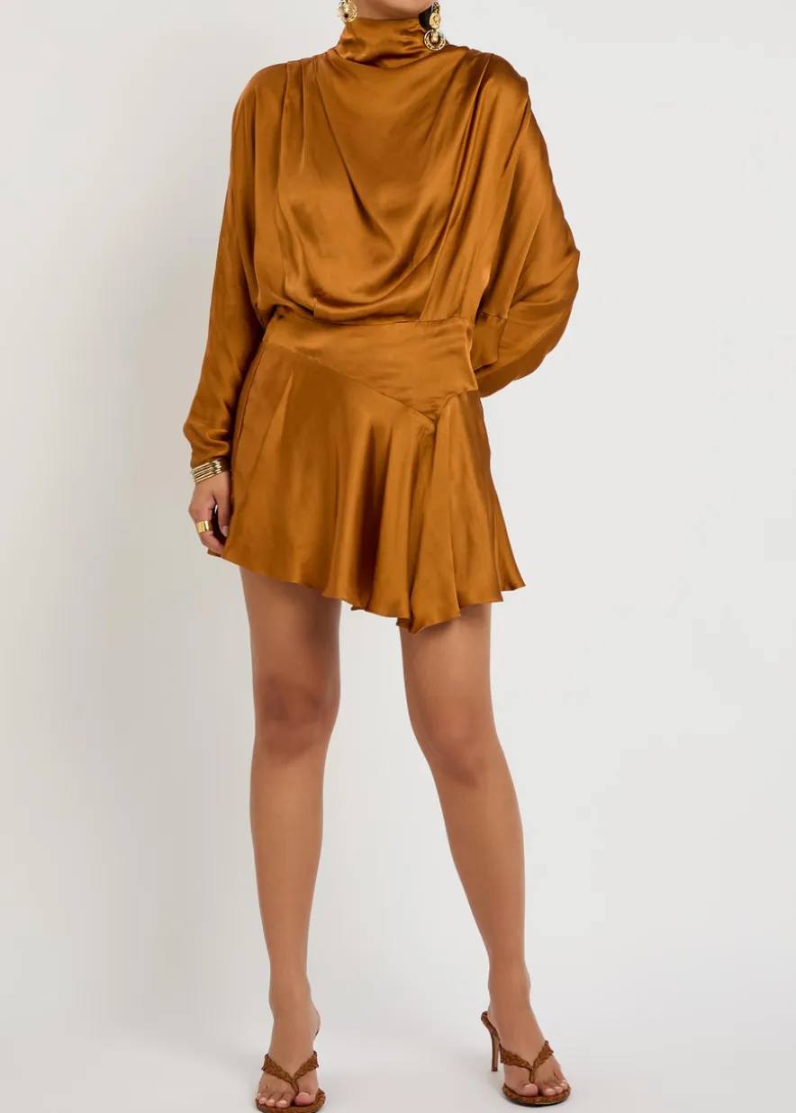 Neline draped satin top