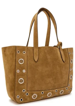 Nellcôte medium studded suede tote