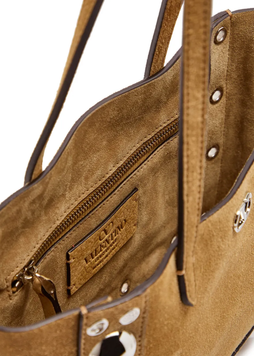 Nellcôte mini studded suede tote