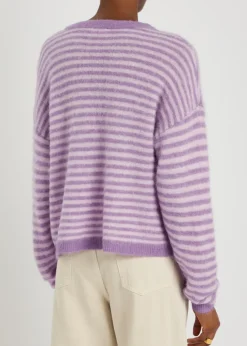Nenybay striped brushed-knit jumper