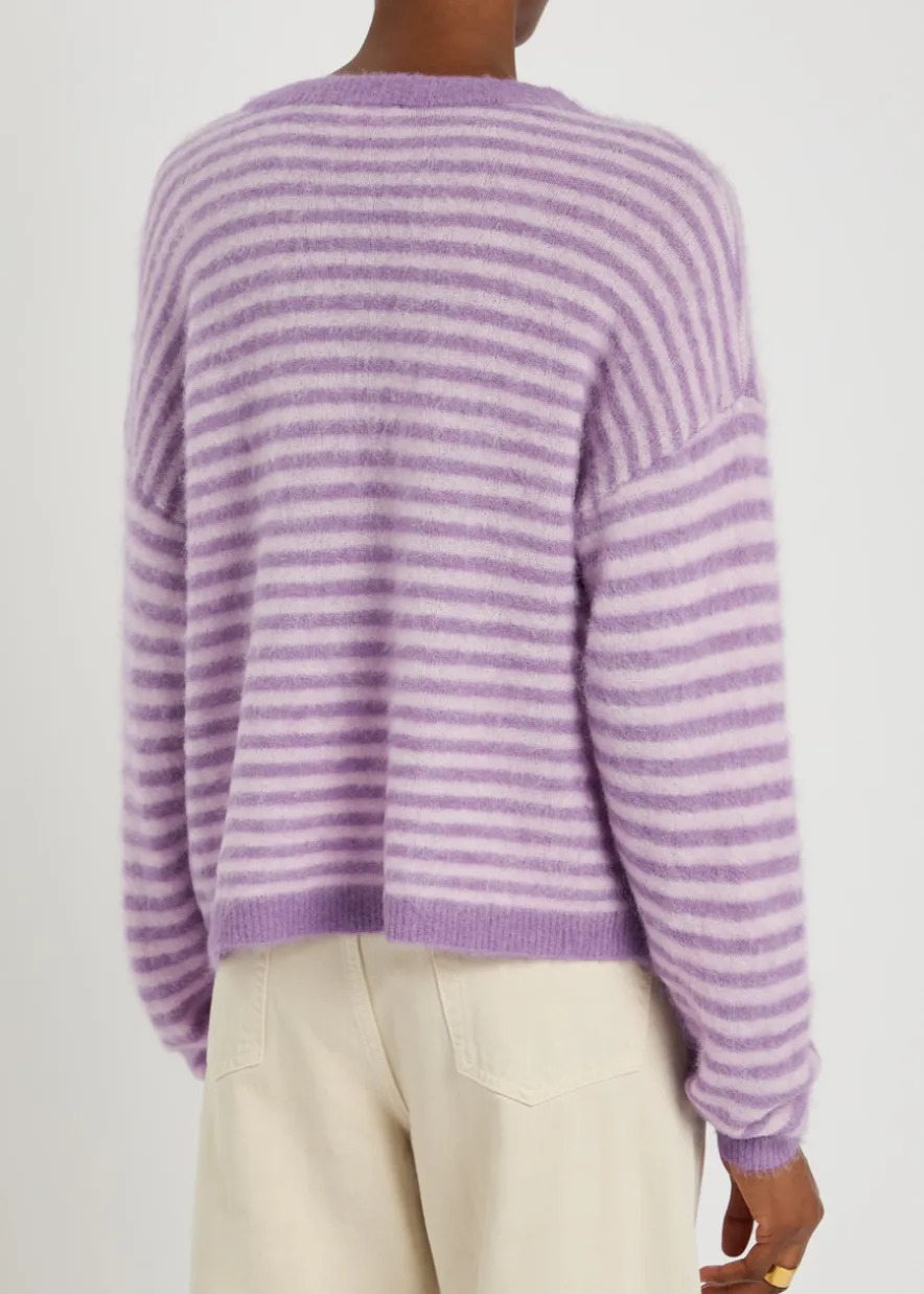 Nenybay striped brushed-knit jumper
