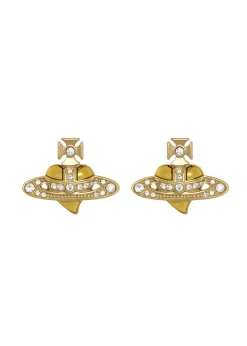 New Diamante Heart stud earrings
