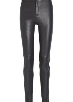 Newton slim leg leather trousers