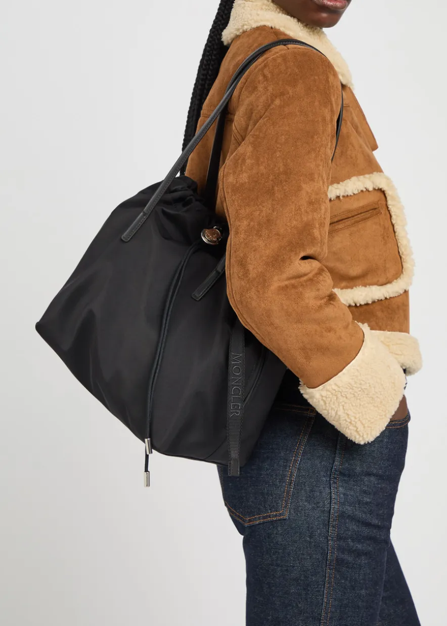 New Trick drawstring nylon tote bag