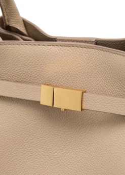 New York grained leather tote
